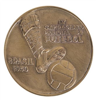 1950 World Cup Gold Medal Presented to Obdulio Varela (Letter of Provenance)